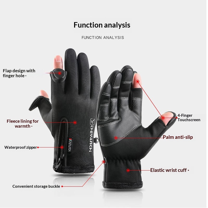 Winter Warm Touch Screen Cycli - Spearfishing Glove ulasan dan harga