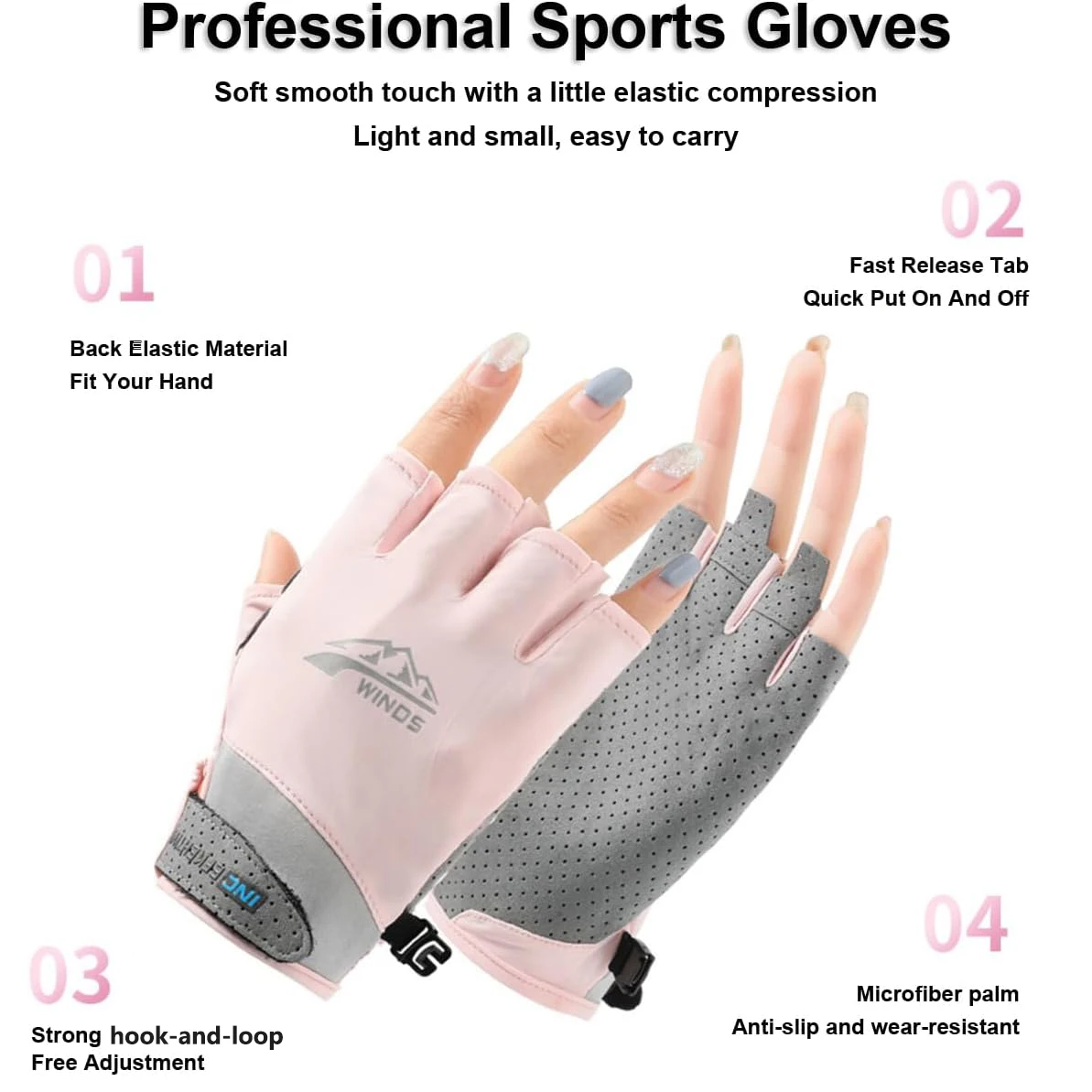 1 Pair Fingerless Driving/Fish - Spearfishing Glove ulasan dan harga