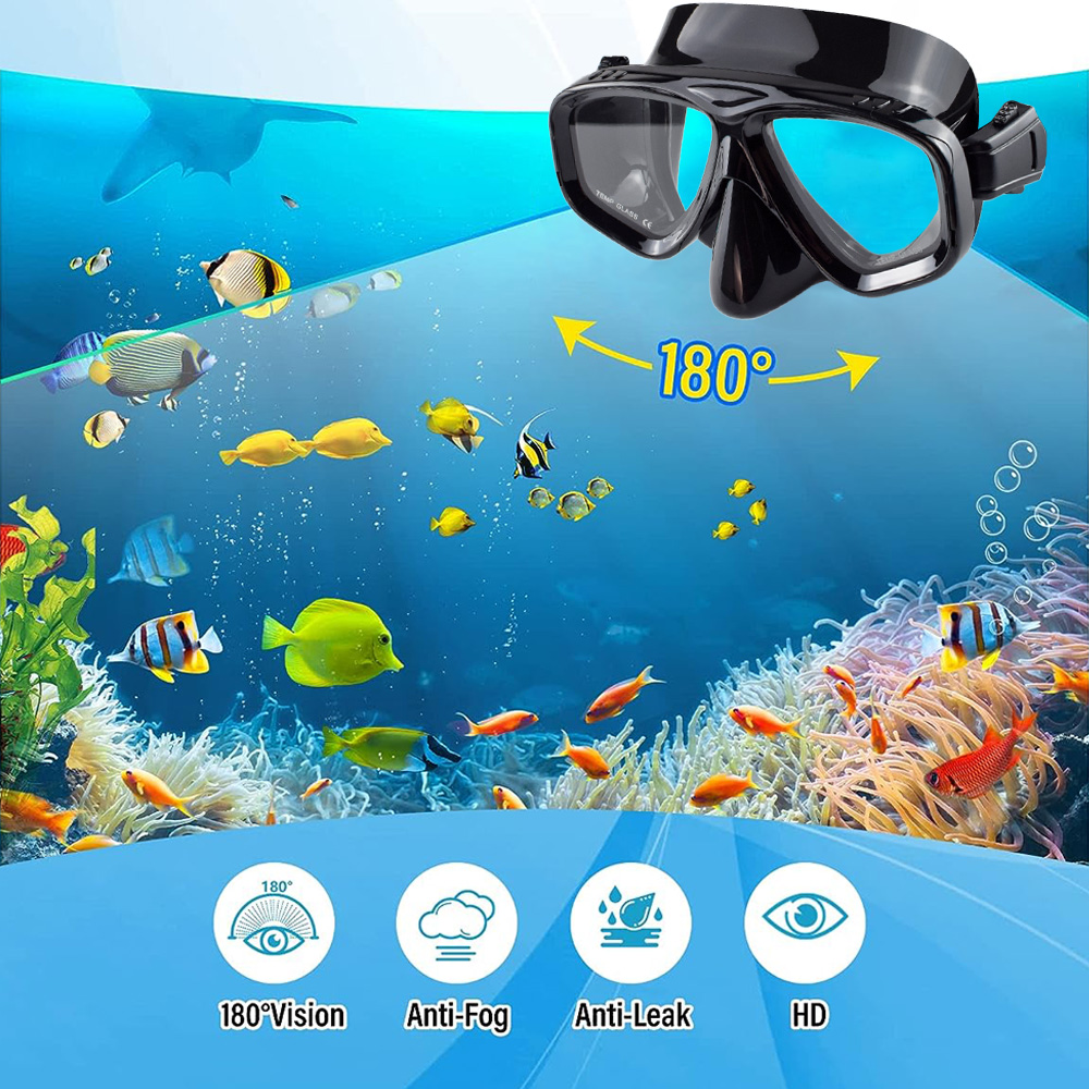 Dry Snorkel Set Diving Mask Pr - Freediving Mask Set ulasan dan harga